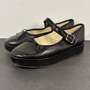 Loeffler Randall Black Leather Mary Jane Flats Size 7B — Wear Disclosed